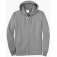 Port & Co Tall Essential Fleece Full-Zip Hooded Sweatshirt — view 3