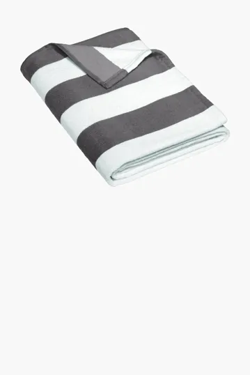 Port Authority Value Cabana Stripe Beach Towel — view 4