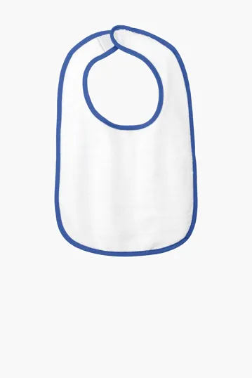 Rabbit Skins Infant Contrast Trim Terry Bib — view 7