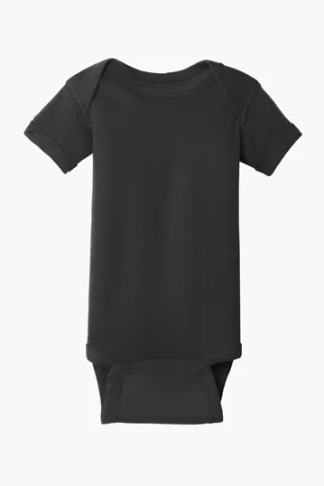 Rabbit Skins Infant Short Sleeve Baby Rib Bodysuit — view 3