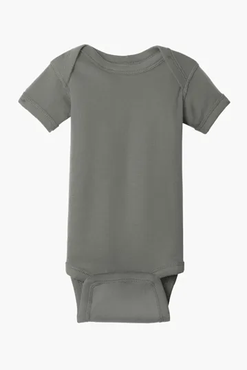 Rabbit Skins Infant Short Sleeve Baby Rib Bodysuit — view 4