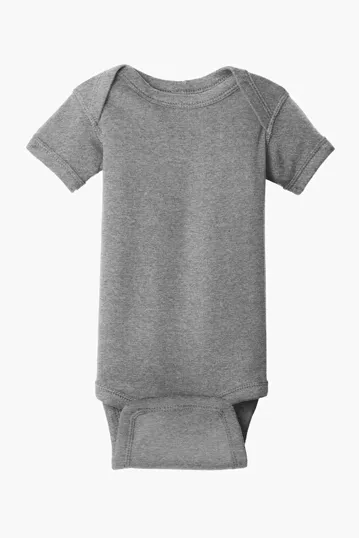 Rabbit Skins Infant Short Sleeve Baby Rib Bodysuit — view 5