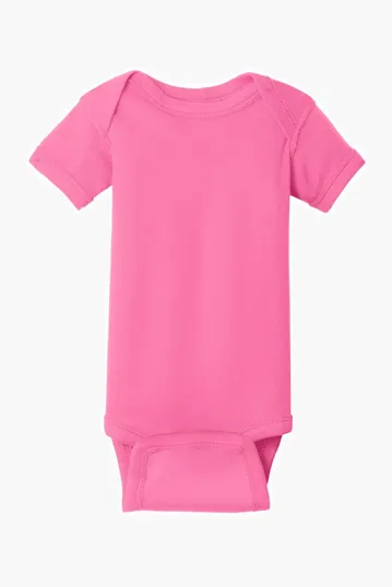 Rabbit Skins Infant Short Sleeve Baby Rib Bodysuit — view 6