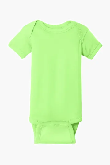 Rabbit Skins Infant Short Sleeve Baby Rib Bodysuit — view 8