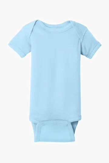Rabbit Skins Infant Short Sleeve Baby Rib Bodysuit — view 9