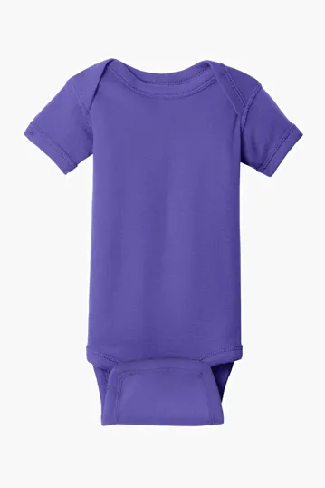 Rabbit Skins Infant Short Sleeve Baby Rib Bodysuit — view 13