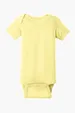 Rabbit Skins Infant Short Sleeve Baby Rib Bodysuit — view 2