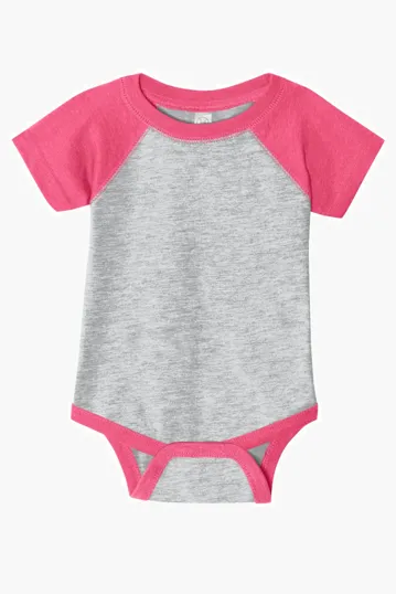 Rabbit Skins Infant Baseball Fine Jersey Bodysuit — view 2