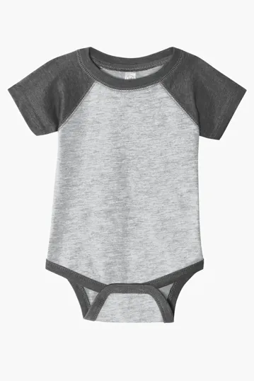 Rabbit Skins Infant Baseball Fine Jersey Bodysuit — view 5