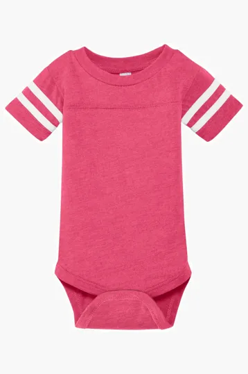 Rabbit Skins Infant Football Fine Jersey Bodysuit — view 3