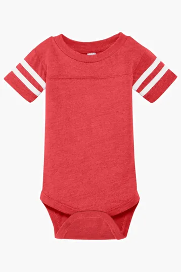Rabbit Skins Infant Football Fine Jersey Bodysuit — view 4