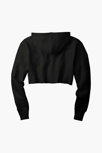 Champion Women's Reverse Weave Cropped Cut-Off Hooded Sweatshirt — view 6