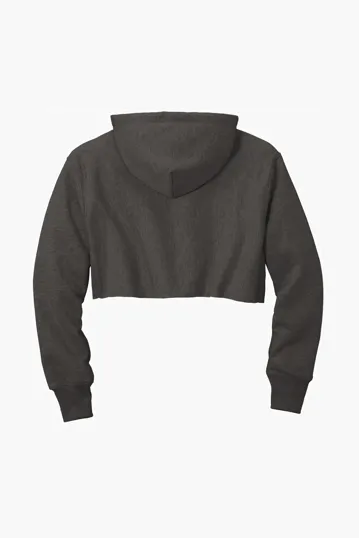 Champion Women's Reverse Weave Cropped Cut-Off Hooded Sweatshirt — view 7