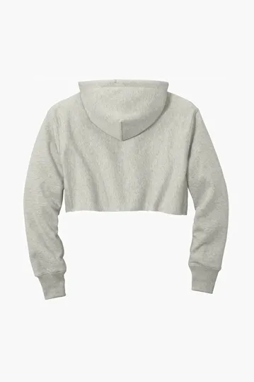 Champion Women's Reverse Weave Cropped Cut-Off Hooded Sweatshirt — view 8
