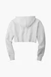 Champion Women's Reverse Weave Cropped Cut-Off Hooded Sweatshirt — view 9
