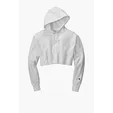 Champion Women's Reverse Weave Cropped Cut-Off Hooded Sweatshirt — view 5