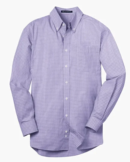 Port Authority Plaid Pattern Easy Care Shirt — view 4