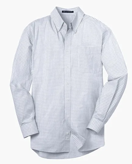 Port Authority Plaid Pattern Easy Care Shirt — view 5