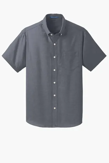 Port Authority Short Sleeve SuperPro Oxford Shirt — view 2