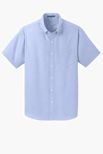 Port Authority Short Sleeve SuperPro Oxford Shirt — view 4