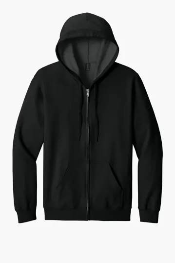 Gildan Softstyle Midweight Fleece Full-Zip Hooded Sweatshirt — view 2