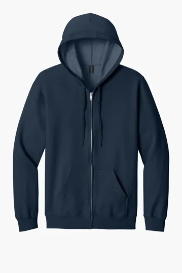 Gildan Softstyle Midweight Fleece Full-Zip Hooded Sweatshirt — view 4