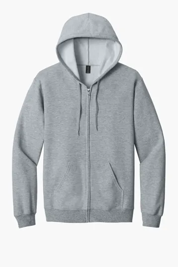 Gildan Softstyle Midweight Fleece Full-Zip Hooded Sweatshirt — view 5