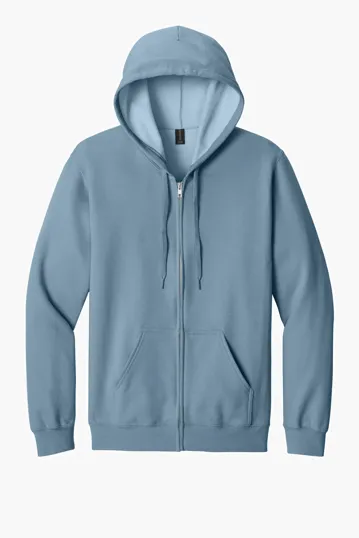 Gildan Softstyle Midweight Fleece Full-Zip Hooded Sweatshirt — view 7