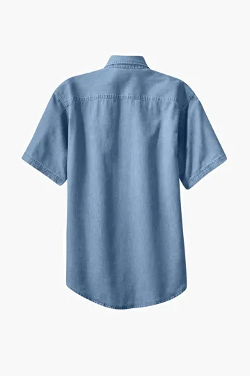 Port & Co Short Sleeve Value Denim Shirt — view 4