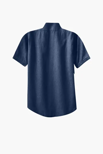 Port & Co Short Sleeve Value Denim Shirt — view 5