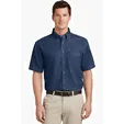 Port & Co Short Sleeve Value Denim Shirt