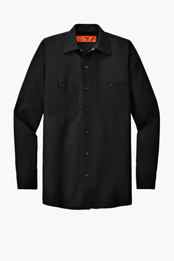 Red Kap Long Size, Long Sleeve Industrial Work Shirt — view 2