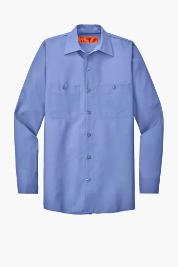 Red Kap Long Size, Long Sleeve Industrial Work Shirt — view 5