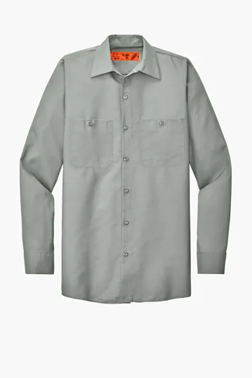 Red Kap Long Size, Long Sleeve Industrial Work Shirt — view 6