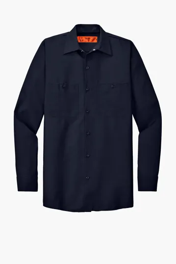 Red Kap Long Size, Long Sleeve Industrial Work Shirt — view 8
