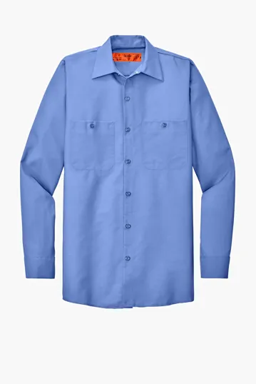 Red Kap Long Size, Long Sleeve Industrial Work Shirt — view 9