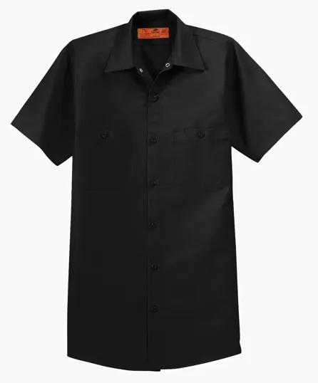 Red Kap Long Size Short Sleeve Industrial Work Shirt — view 2