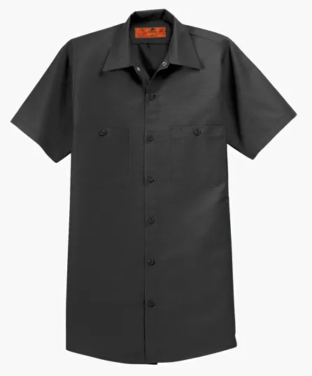 Red Kap Long Size Short Sleeve Industrial Work Shirt — view 3