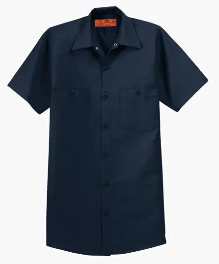 Red Kap Long Size Short Sleeve Industrial Work Shirt — view 7