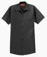 Red Kap Long Size Short Sleeve Industrial Work Shirt — view 3