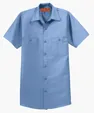 Red Kap Long Size Short Sleeve Industrial Work Shirt — view 8