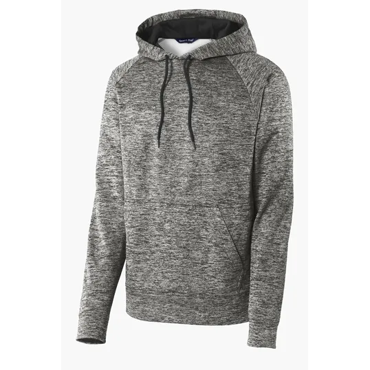 Sport-Tek PosiCharge Electric Heather Fleece Hooded Pullover — view 2