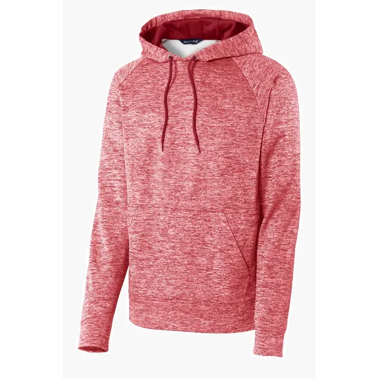 Sport-Tek PosiCharge Electric Heather Fleece Hooded Pullover — view 3