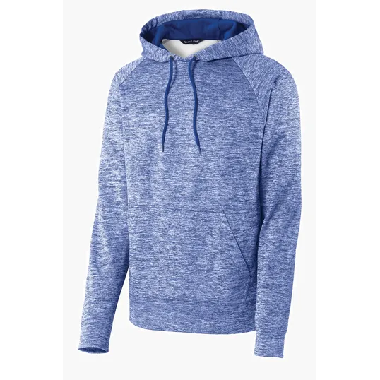 Sport-Tek PosiCharge Electric Heather Fleece Hooded Pullover — view 4