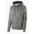 Sport-Tek PosiCharge Electric Heather Fleece Hooded Pullover — view 2