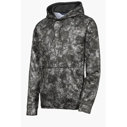 Sport-Tek Sport-Wick Mineral Freeze Fleece Hooded Pullover — view 2