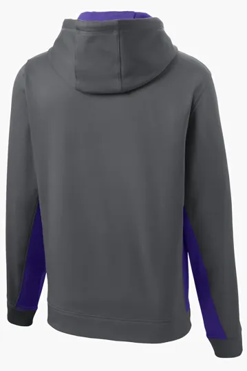 Sport-Tek Sport-Wick Fleece Colorblock Hooded Pullover — view 21