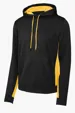 Image for Sport-Tek Sport-Wick Fleece Colorblock Hooded Pullover. -18