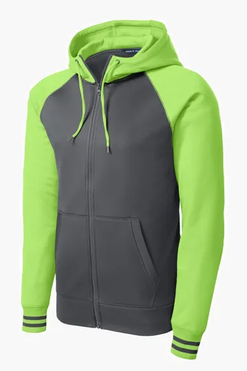 Sport-Tek Sport-Wick Varsity Fleece Full-Zip Hooded Jacket — view 5