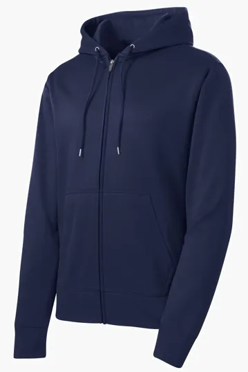 Sport-Tek Sport-Wick Fleece Full-Zip Hooded Jacket — view 4